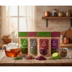 Detoks Seti Kiraz Sapı, Yeşil Çay, Biberiye, Hibisküs lık Paket Set