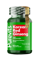 Purevits Kırmızı Kore Ginseng 60 Kapsül