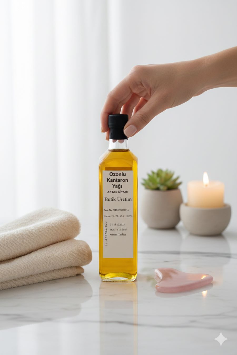 Ozonlu Kantaron Yağı
