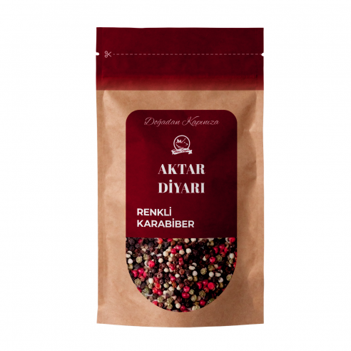 Karabiber Mix Renkli Tane 1 Kg Aktar Diyarı Karabiber Mix Renkli Tane 1 Kg Aktar Diyarı