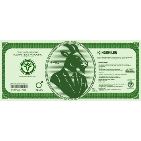 Azgın Teke Otu Macunu 225Gr ERKEK Azgın Teke Otu Macunu 225Gr ERKEK