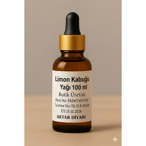 Limon Kabuğu Yağı 100 ML Aktar Diyarı Limon Kabuğu Yağı 100 ML Aktar Diyarı
