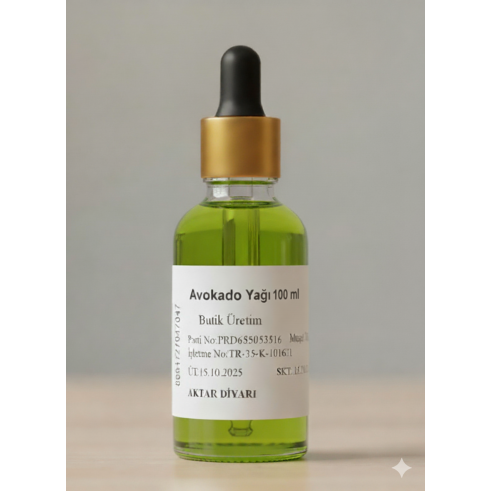 Avokado Yağı 100 ml Butik Üretim 100 Saf Aktar Diyarı Avokado Yağı 100 ml Butik Üretim 100 Saf Aktar Diyarı