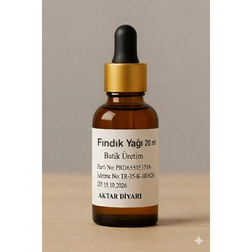 Fındık Yağı 20 ml Butik Üretim 100 Saf Aktar Diyarı Fındık Yağı 20 ml Butik Üretim 100 Saf Aktar Diyarı