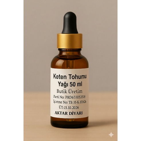 Keten Tohumu Yağı 50 ML Aktar Diyarı Keten Tohumu Yağı 50 ML Aktar Diyarı