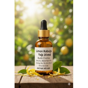 Limon Kabuğu Yağı 20 ML Aktar Diyarı Limon Kabuğu Yağı 20 ML Aktar Diyarı
