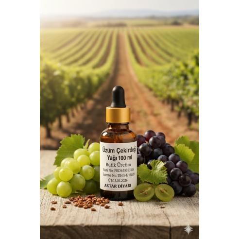 Üzüm Çekirdeği Yağı 100 ml Aktar Diyarı