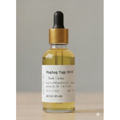 Haşhaş Yağı 100 ml Butik Üretim 100 Saf Haşhaş Yağı 100 ml Butik Üretim 100 Saf