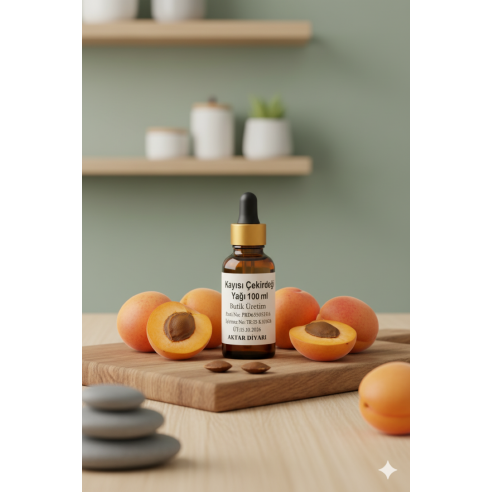 Kayısı Çekirdeği Yağı 100 ml Butik Üretim 100 Saf Aktar Diyarı